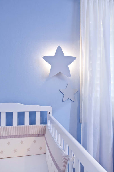 מנורת לילה לחדר ילדים | מנורת כוכב תכלת