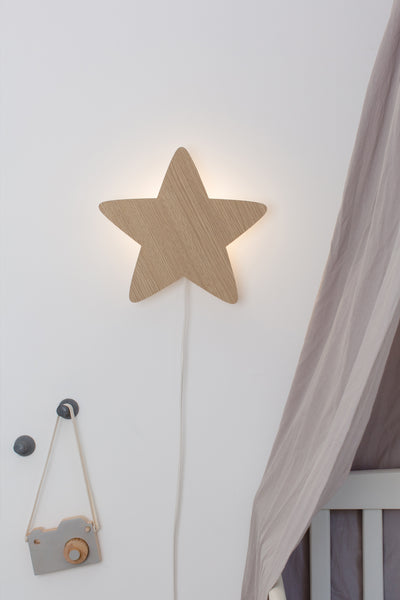 מנורת לילה לחדר ילדים | מנורת כוכב
